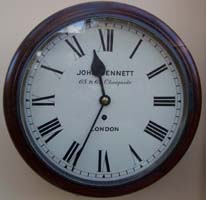 Dial Clock Believed To Be From The Montevideo Railway In Uruguay Dial Clock Believed To Be From The Montevideo Railway In Uruguay