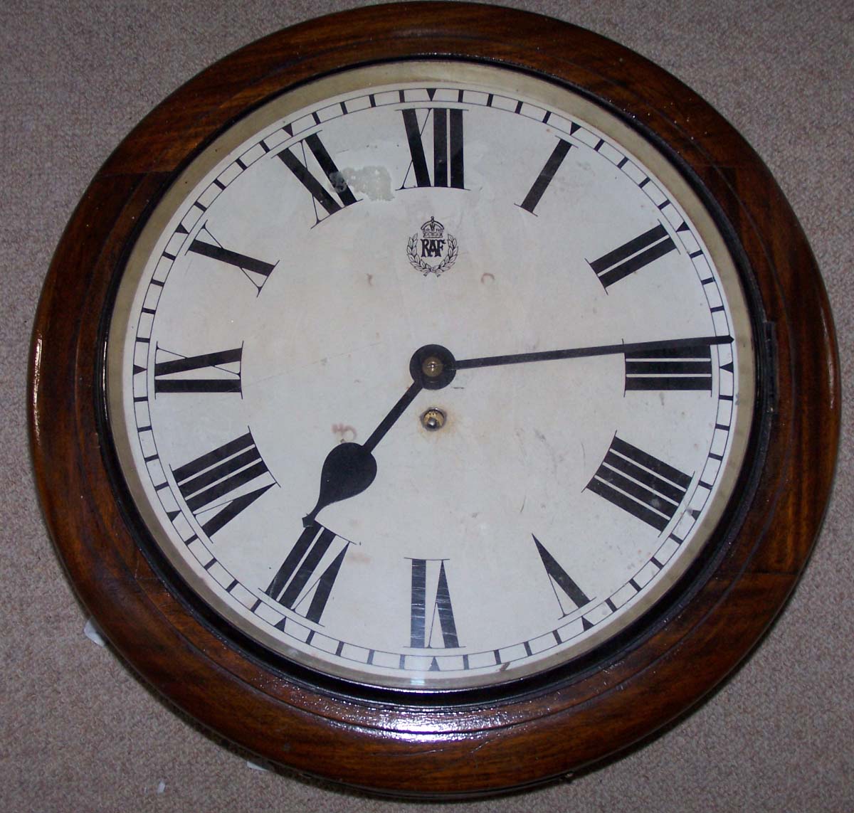 English Fusee 14 Raf Dial Clock