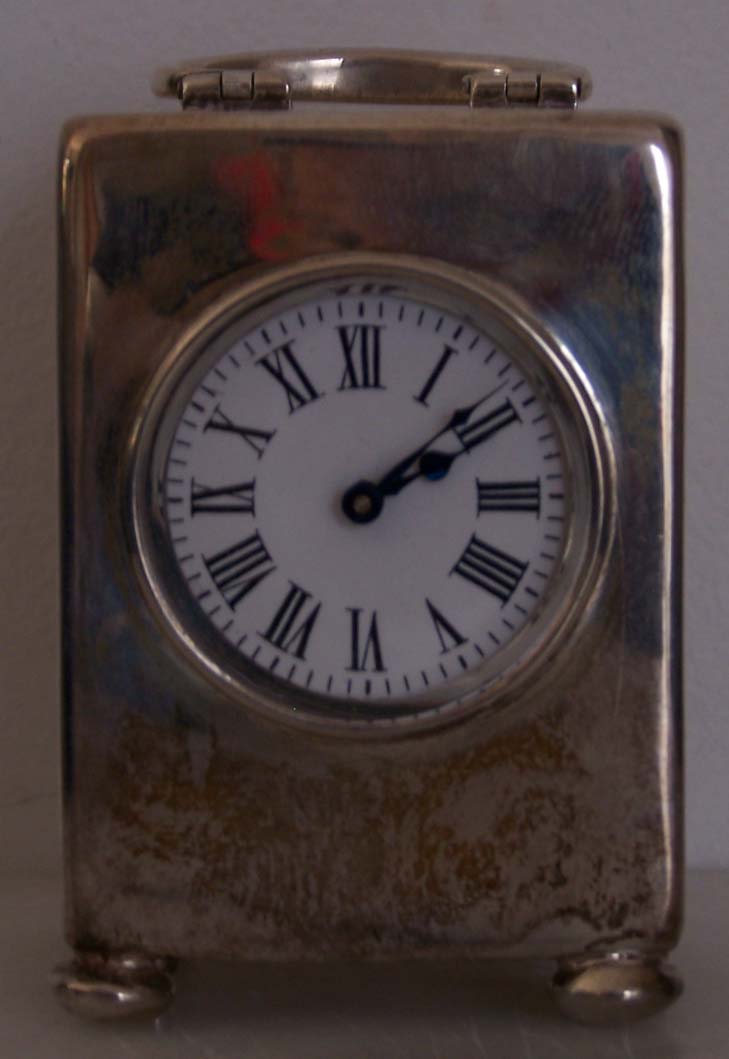 Miniature Silver Carriage Clock Hm